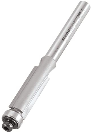 Trend Cortador de arasamiento con rodamiento 1/4 9,5 mm | Carburo TCT con guía de rodamiento para cortes limpios: 25,4 mm, vástago 1/4, T46/02X1/4TC