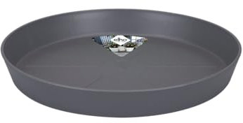Elho Loft Urban Saucer Round 24 - Plato por Exterior Accesorios - Ø 24.4 x H 3.4 cm - Negro/Anthracite