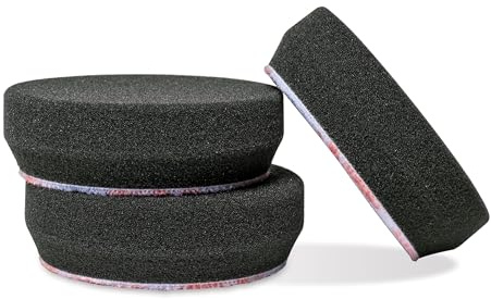 Griot's Garage 3 Black Foam Finishing Pads for Car Polishing and Detailing, Buffing Pads for Paint Correction and Sealant Application, 11274, Set of 3