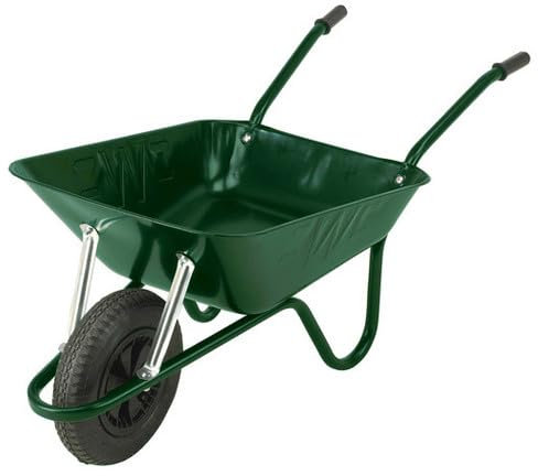 Easiload Green Wheelbarrow – 85L/150kg Capacity | Puncture Proof, Heavy Duty Wheelbarrow | Anti-Slip Handle Perfect for Garden & Industrial Use