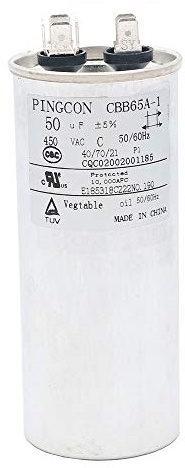 DollaTek 50uF CBB65 kondensatormotor som fungerar för luftkonditionering 450 VAC SH 40/70/21 50/60Hz