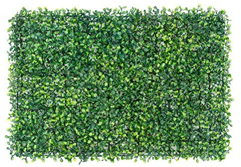 HWGING Paneles de boj artificial,Paneles de pared de seto de boj UV Pared de telón de fondo de hierba artificial,Rollo de detección de hojas de hiedra Artificial Verde Simulación de plantas verdes