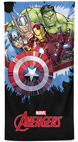 Avengers Beach Towel Kids Swim Bath Towel for Children Hulk Captain America Iron Man Thor Marvel Super Hero Gift for Boys 70 x 140 cm