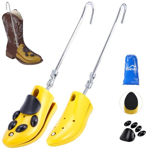 Exshoiu - Étireur pour bottes western, élargisseur de bottes pour pieds épais, expanseur de bottes réglable, pour homme, pointure 6.5-10 (2 pièces), Homme 6.5-10