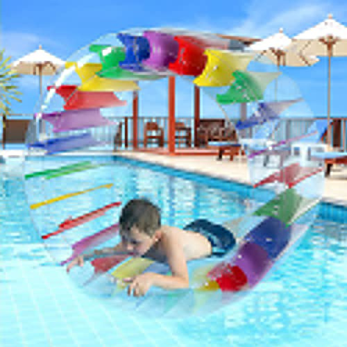 Stronrive Inflatable Water Wheel Roller - Multifunctional Inflatable Beach Rollers - Giant Fun Inflatable Toy Available to be Used in Swimming Pool Park Beach And Lawn
