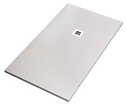 OLIMPO DOCCE - Piatto doccia in marmo resina Bianco pietra cemento KRONOS - 120x180