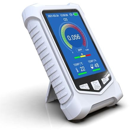 Detectores de gas Analizador de ozono portátil, medidor de ozono inteligente multifuncional O3, Detector de Gas, Sensor de temperatura, humedad, calidad del aire, Monitor de contaminación