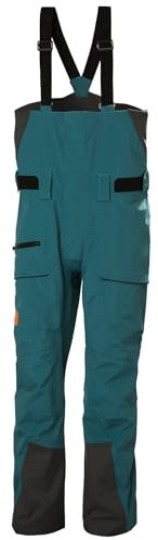 Helly-Hansen SOGN Bib Shell Pant für Herren – Wasserdicht, Atmungsaktiv, Strapazierfähige Skihose – Verstellbare Träger, Leichtes Design, 453 Dark Creek, X-Large