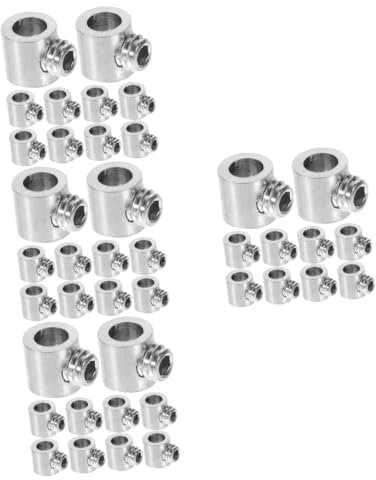 JECOMPRIS 40 Stk Drahtseil-Schließfach Camlock-Regale Exzenterbolzen für Möbel Halter Kabelklemme Drahtseilklemme Drahtverbinder Nockenschloss Drahtklemmen für Kabel Kabelclip für Deck