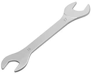 Mcoser Open End Spanner,Super-Thin Open Ended Wrench Flat Spanner,16 * 17MM Double Open Ended Wrench,Chrome Vanadium Steel Wrench,Metric Spanner Set for Mechanic,Repair Bicycle,DIY