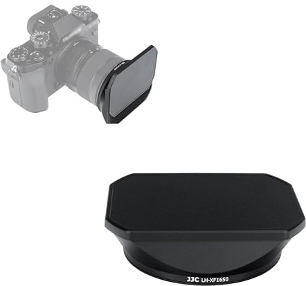 Gegenlichtblende für Fuji XF16-50mm F2.8-4.8 R LM WR, XF33mm F1.4 R LM WR | Haube aus Schwarz eloxiertem Aluminium, Mit verschiebbarem Objektivdeckel, Für 58mm Filter