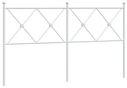 HETFTJN Rückenpolster Wand Wandkissen Kopfenden Wandschutz Bett - Kopfteil Metall Weiß 160 cm für Herbergen Bett Gästezimmer Schlafräume