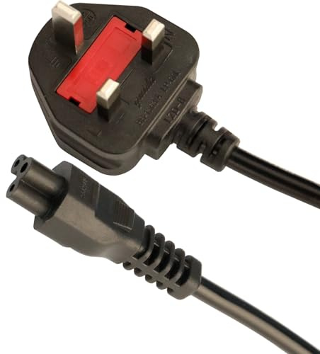 Wirafix IEC 60320 C5 Power Cable, 5.9ft(1.8m) Computer Power Cable with 13A fused, Compliant with BS-1363 Standard, Compatible with Mainstream Printer, Laptop, Monitor and More