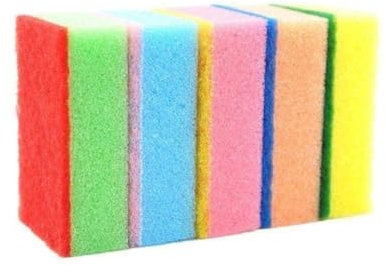 5PCS Double-sided Cleaning Spongs Household Scouring Pad Wipe Dishwashing Sponge Cleaning Cloth Tool Towels Dish
