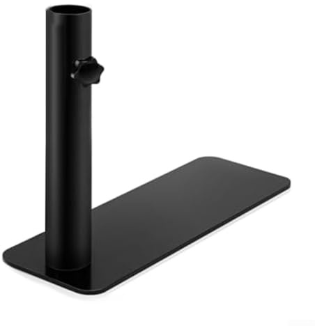 Gdfnmogo Steel Flag Pole Tire Mount Stand Outdoor Portable Flagpole Base Holder With Adjustable Screws For Garden Sports Events Car Mounting 1.5 Inch