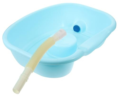 BIUDECO Bacinella per Lavare Chioma Stesi in Plastica Ergonomica per Shampoo Set da Color Assortito per Anziani e Adulti per Uso Domestico e Assistenziale
