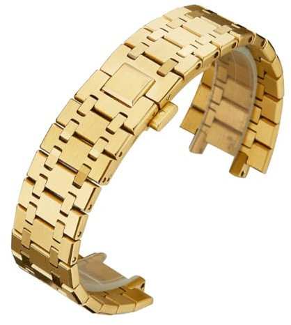 HiCycle2 Bracelets de rechange pour Audemars Piguet Bracelet en acier inoxydable chêne royal 26 mm (doré)