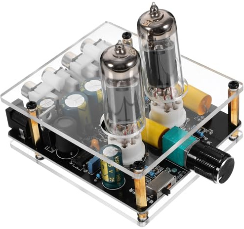 BESPORTBLE High Fidelity Vacuum Tube Preamp Amplifier Board Stereo Preamplifier for DIY Home Theater Hi-fi Audio System Turntable Phono Pre-amp with Boost Version