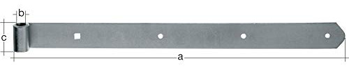 Alberts 318178 Ladenband | in verschiedenen Ausführungen | Edelstahl | Rolle Ø16 mm | Größe 800 x 45 mm