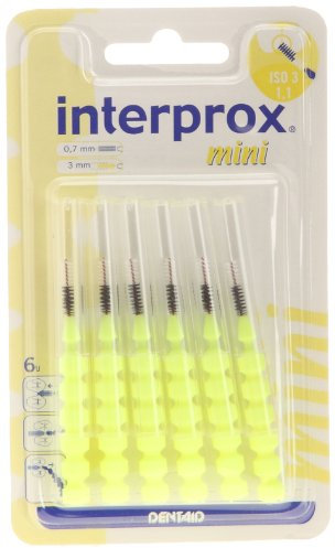 Interprox mini – 4867799 – Interdentalbürsten – Blister von 6 – Gelb