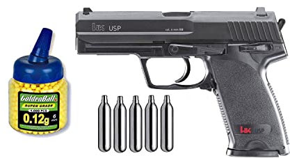 Umarex U25561. Pistola airsoft H&K USP Gas Co2. Calibre 6mm. 1,3 Julios de potencia