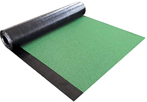 Isolbau Schweißbahn V60 S4 beschiefert - Bitumenbahn mit Glasvlies-Einlage zur Dachabdichtung - Grün, 1 x 5 m² Rolle