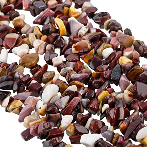 KYEYGWO Irrégulières Perles en Vrac de Chakra Pierres, Petits Gravier pour Bricolage Fabrication de Bijoux Bracelet Collier, 33, Mookaite