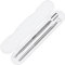 Empujador de cutícula de acero inoxidable de doble extremo utilizado para manicura, pedicura, gel remover (2 Pcs)