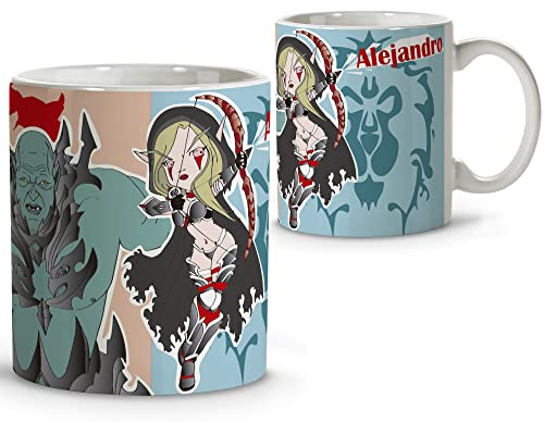 LolaPix Tazze Personalizzate.Tazze Caffe. Regalo Geek. Tazze Originali con Nome. Tazza in Ceramica. Regali Personalizzati. WORLD OF YOU