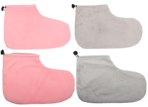 Healifty Comfortable Wax Therapy Foot Covers 2 Pairs Insulated Foot Covers for Paraffin Wax Bath Home Care Treatment