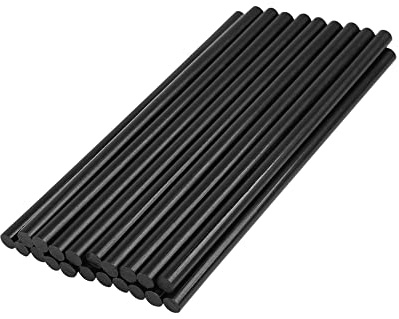 A ABSOPRO 20 Stück Lacklose Delle Reparatur Heißklebestifte 7mm x 150mm Schwarz