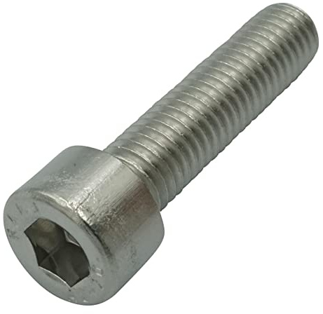 EZOTec - 30 Stück Zylinderschrauben mit Innensechskant M6x20 mm DIN 912 ISO 4762 - Vollgewinde Edelstahl V2A A2 - Zylinderkopfschrauben Gewindeschrauben