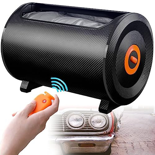 Breadom Automatische Autoabdeckung Mit Fernbedienung, Intelligente Autoabdeckung, Schnell Und Bequem Zum Schutz Ihres Autos, Solarladung, Intelligente Solarladung, SUV, Car, Black