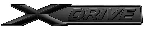 AUTOZOCO Emblema X Drive | Emblema X-Drive | Insignia X Drive | Insignia Adhesiva XDrive | Apto para Lateral Guardabarros | Compatible con BMW | Material plástico ABS | 96 x 16 mm | Negro Mate