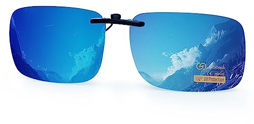 Goiteia Polarisierte Sonnenbrille Clip für Brillenträger - Sonnenbrille Zum Aufstecken Polarisiert, Sonnenbrillen Aufsatz Brille Damen Herren