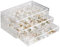 Zinaroty Caja de Almacenamiento de Joyas de Acrílico Transparente Con 3/5 Cajones, 72/120 Compartimentos para Aretes