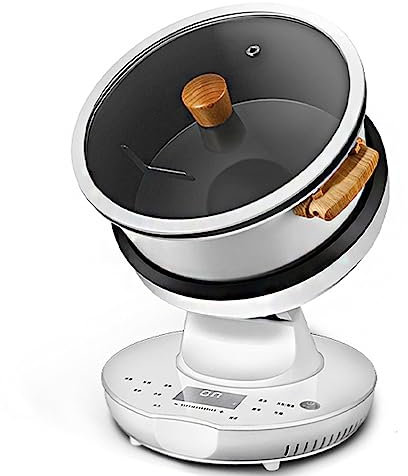 Generic Robot alimentaire commercial de 8 L, machine de cuisson automatique avec chauffage 3D complet, parfait pour les fêtes de Noël et du Nouvel An – Réglage du corps du pot à 3 vitesses, nettoyage
