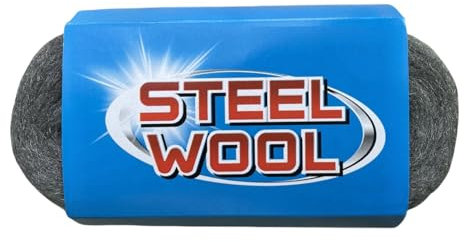 Steel Wool, 3'' x 11Ft, Grade #0000 - #4 Steel Wool Scrubber, Steel Wool Mice Control - Cleaning Wool for Cleaning, Polishing, Buffing and Refinishing, Steel Wool for House, Holes, Kitchen(#000)