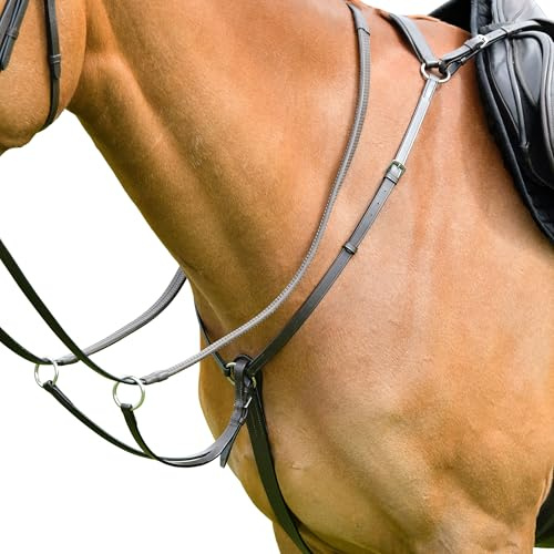Kincade - Breast Blatt mit Martingal Classic, Leder (Pony) (Braun)