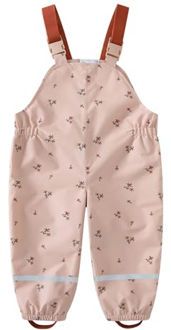DAWILS Garçon Fille Pantalon de Pluie Enfants Pantalons de Pluie Bébé Tout-Petit Fleurs Pantalon Imperméable d'extérieur pour Garçons Filles Vêtements de Pluie Vêtements Imperméables 3 Ans