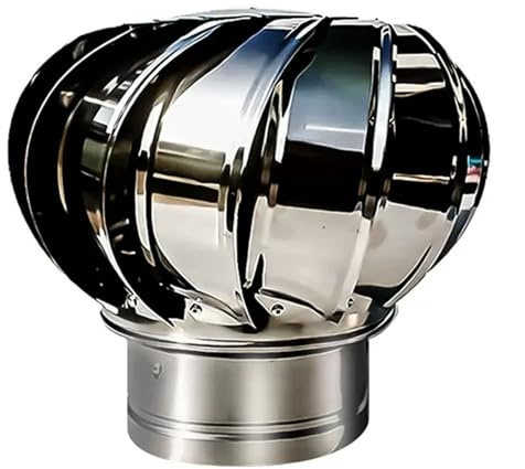 Roof Exhaust Fresh air Hood roof Ventilator imney Stainless Steel Exhaust Hood Wind Ball with clamp (Size : 110mm)