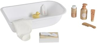 VERTBAUDET Zubehör-Set für Babypuppen aus Holz, FSC®, Weiß, TU