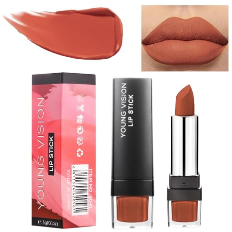 Matte Long Lasting Lipstick - Matt Velvet Lipstick Waterproof Non Stick Cup Lipstick, Not Fade Matte Lip Gloss, Tinted Lipstick for Girls & Women (08#, 20g)