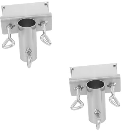 Yardwe 2 Piezas Clip para sombrilla Bases para sombrillas de Patio sombrilla Resistente Soporte para sombrilla de Camping Exterior pabellón Paraguas Soporte de inserción a Tierra Caucho