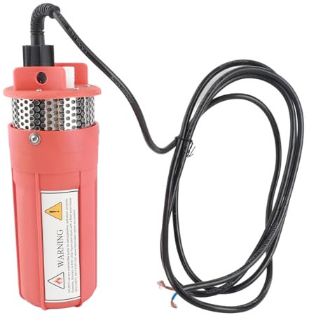 Vomeko Solar Submersible Water Pump,Solar Deep Well Pump, 30m Lift 6.5L,for Industrial, Irrigation and Home Use (Orange)