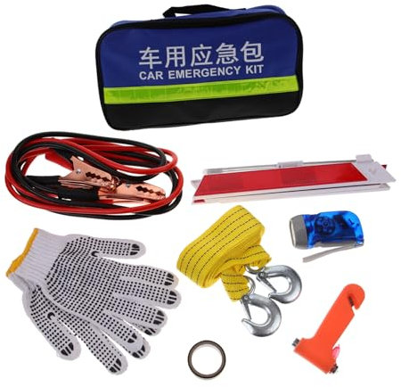 Healifty 1Ensemble Kit Urgence Automobile Trousse à Outils Multifonctionnelle pour Dépannage sur Route Accessoires de Sécurité pour à Résoudre