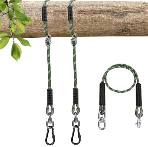 Dakzhou Corde de Hamac, Suspension de Hamac Réglable, Suspension de Fauteuil Suspendu pour Aire de Jeux Extérieure, Fauteuil Suspendu pour Escalade et Yoga