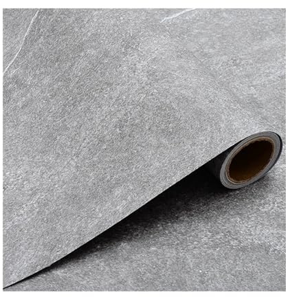 Linoleum Boden, Fußbodenbelag 40CM Verdicken Holzmaserung Boden Aufkleber Industrie Zement PVC Vinyl Boden Aufkleber Selbst-adhesive Wasserdichte Fliesen Aufkleber Wohnkultur(40cm C)