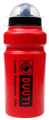 pistro Borraccia sportiva da 500 ml, per corsa, mountain bike, bici da strada, ciclismo, a tenuta stagna, design antiscivolo, colore rosso