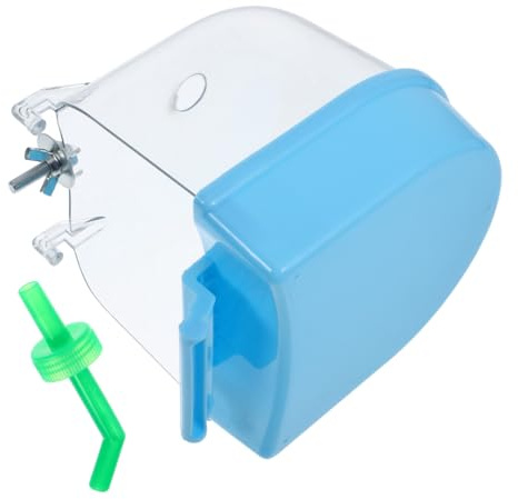 Mobestech Hängende Vogelbadewanne aus Robustem Kunststoff Kompakte Badebox für Papageien und Sittiche Einfach zu Montieren Multifunktional für Käfig und Voliere Geeignet als Vogelbad Innen
